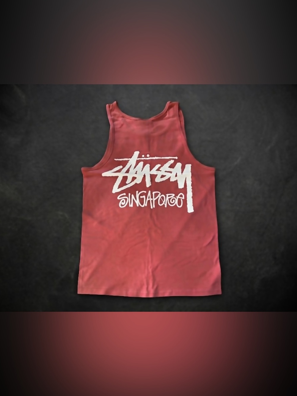 🆕 STUSSY Chapter Tank Top T Shirt stüssy Singapore Exclusive